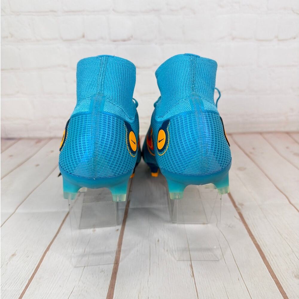 Nike Mercurial Superfly 8 Elite FG Chlorine Blue Soccer Cleats Sz 9.5 DJ2839-485 - Picture 8 of 10